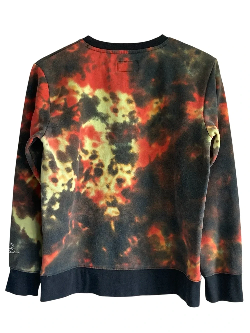 Jordan Smoke Orange Black Tie-Dye Kids Crewneck Sweatshirt & Joggers Set